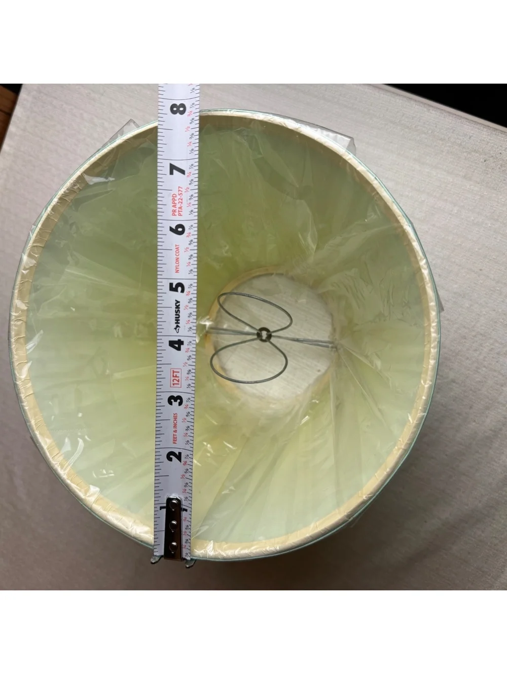 Vintage Mint Green Pleated Lamp Shade 6” Tall New Old Stock Wrapped
